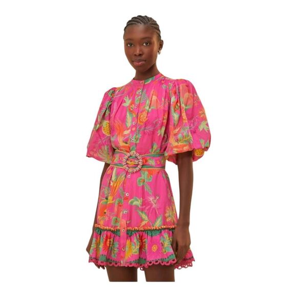 FARM Rio Dresses & Skirts - Farm Rio floral Fruit Garden Belted Mini dress